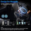 Magnetic Phone Holder Vacuum Suction Car Mount, 360° Rotating Foldable Magnetic Phone Stand, Retractable Vacuum Suction Cup Mobile Holder for Car Dashboard, Windshield, Mirror, Table, Gym & Travel. 