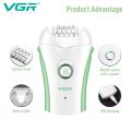 VGR Rechargeable Women Epilator Electric Female Epilator For Face Hair Removal Machine For Facial Legs Body Bikini Hair Remover.