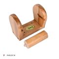 Tissue Roll Stand Wooden Large,Kitchan or Toilet Roll Holder,Tissue Roll Wall Stand Wooden,Export Quality,Natural Wood,Hand Made,Eco Freindly and Durable,SSS 1026. 