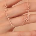 Two Name Handwriting Necklace - Perfect Twin Gift for Personalized Jewelry and Custom Name Necklace,two names necklace. 