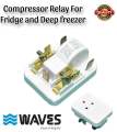 Waves Fridge and Deep Freezer Compressor Start Relay Ptc Danfoss Compressor Relay for Fridge Refrigerator Deep Freezer - Electronics Relay - Protection For Compressor. 