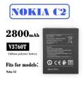 Nokia C2 Battery TA-1204 TA1233 V3760T -A Grade Battery-2800mAh. 