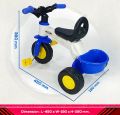 Kids Plastic Tricycle with Basket – Baby Ride On Toy for Boys & Girls. 