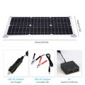 100W 12V Protable Solar Panel Kit With 60A Solar Charge Controller 2 USB Ports Outdoor Protable Moblie Phone Charger Outdoor.