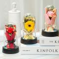 Everlasting LED Rose in Glass Dome – Romantic Gift for Valentine’s Day, Anniversary, Eid,Christmas & Home Decor. 