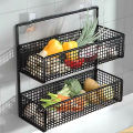 Kitchen Wall Mount Storage Rack Non Perforated Wall Mounted Storage Rack Wall Shelf Spice Rack Kitchen Rack Dish Rack Sink Rack. 