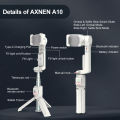 A10 Gimbal Stabilizer Selfie Stick Tripod Smartphone Handheld Gimbal with Fill Light Telescopic Rod Vlog Video Record for iPhone. 