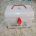 First aid box Medicine storage white mini first aid box. 