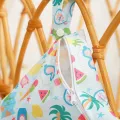 HappyFlute New Print  One Piece 18*25CM Mini Pocket Handle Snap Design Reusable Waterproof Multi-function Baby Wet Bag. 