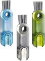 3 in 1 Multifunctional Cleaning Brush, 3 in 1 Tiny Bottle Cup Lid Detail Brush Straw Cleaner Tools Multi-Functional Crevice Cleaning Brush, Multipurpose Bottle Gap Cleaner Brush. 