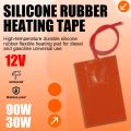 12V Engine Oil Pan Sump Tank Heating Pad Heated Plate Kits Silicone 30W/90W Heating Mat Waterproof Fast Heating Pad.