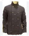 women's  Lara duffle coat and men's Polo neck coat. 
