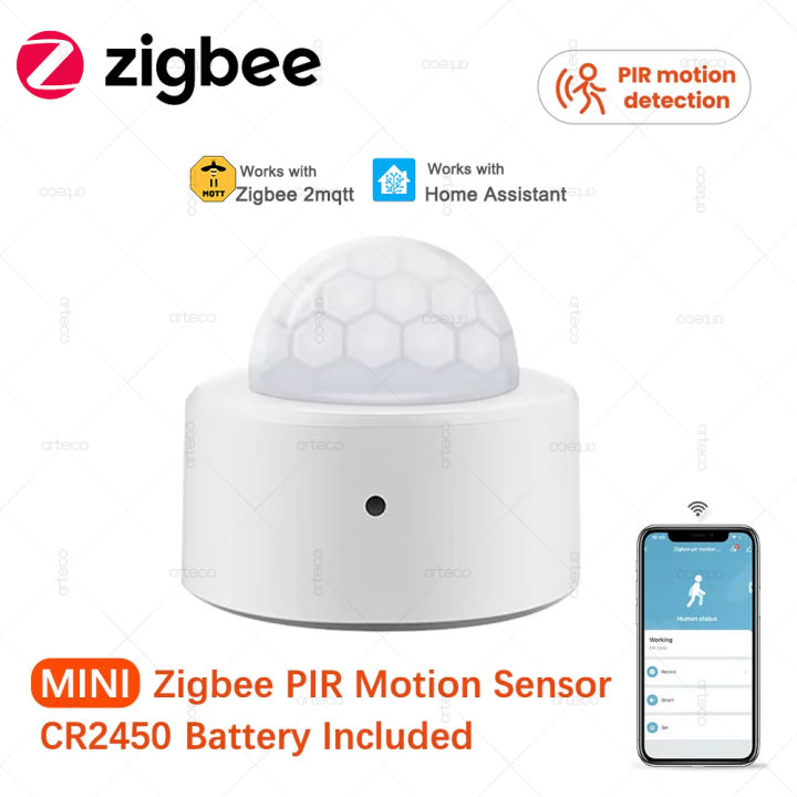 Zigbee Human Motion Sensor Smart Home Mini PIR Motion Sensor Infrared Detector Security Smart Life Works With Alexa Gateway Z2M