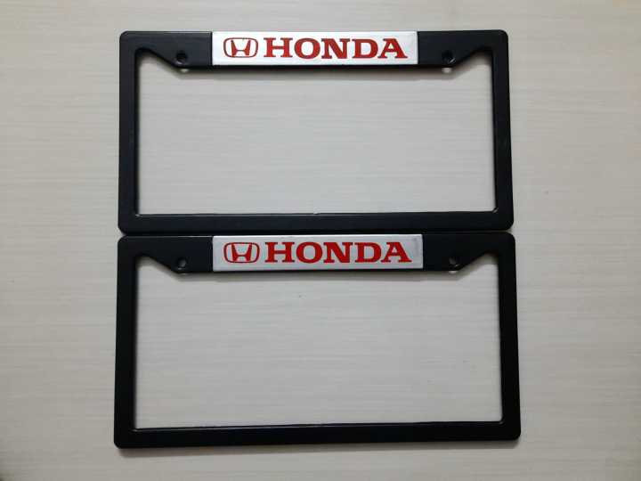 HONDA Premium Quality Car License Number Plate Frame - (2 Pis-1 Set)