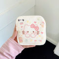 Kawaii Cartoon Hello Kitty Girl Tampon Sanitary Napkin Storage Bag Cute Mini Cosmetics Coin Purse Bag Women Gifts. 