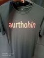 aurthohin band o neck, half sleeve, black, premium t-shirt. 