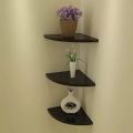 Single Corner Wall Shelf Wall-mounted Display Storage Organizer Rack kitchen shelf bathrom shelf. 