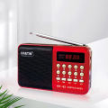 L-62 Mini Radio 4.5W Single Band Plug-in FM Radio MP3 Music Player for the Elderly.