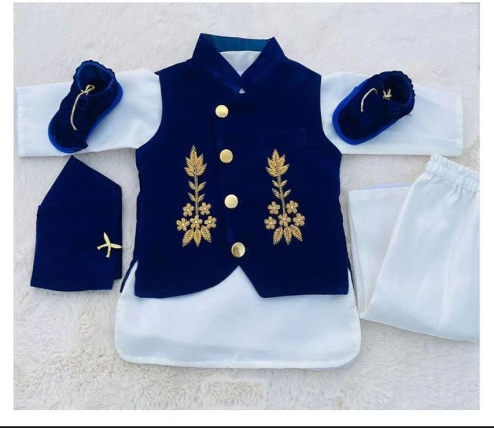 Velvet Rice Feeding / Pasni Dress For Baby