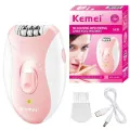 Kemei Rechargeable Women Epilator Electric Facial Body Hair Remover Bikini Trimmer Rotary Female Epilator For Face Leg With. 