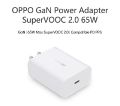 The OPPO 65W Type-C GaN Power Adapter offers cutting-edge GaN technology Supported for Realme Mobiles & OnePlus mobiles, ensuring low-temperature voltage for safe and efficient charging.. 