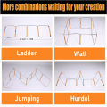 Dual-Purpose Soccer Training Jump Ladder Multifunctional Agility Ladder Speed Training Coordination Footwork Football Equipment.