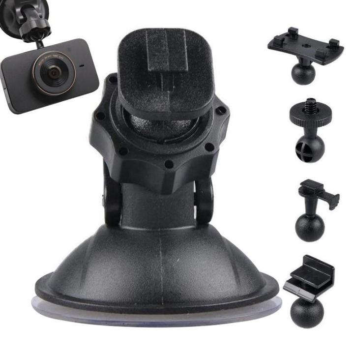 Car Camera Holder general Car Camera Mount For Vlogging With 5 Adapters Strong Suction Phone Stand 360 Degree Adjustable