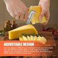 2 PCS Stainless Steel Wire Cheese Slicer with Cheese Plane Tool Adjustable Thickness Cheese Cutter Kitchen Cooking Tool. 