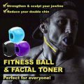 Jaw Exercise Ball Food-grade Silica Gel JawLine Muscle Training Fitness Ball Neck Face Toning Muscle Exerciser. 