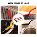 3Pcs Mini Wire Brush Set for Cleaning and Rust Removing, 7 Inch Industrial Wire Small Wire Brush Set of Stainless Steel/Nylon/Brass Bristles multipurpose, rust remover and paint cleaning brush, metal surface cleaner, small wire brush set (No Color Choice). 