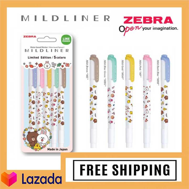 Mildliner Disney highlighter set of 5 colors