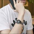 Casio LED Digital Watch for Men Waterproof Sports Military Wrist Watch Stainless Steel Luxury Silver Watch. 