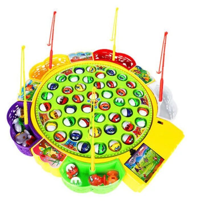 Funny Fish Activity Joy Game With Fishing Rods and Music For Kids