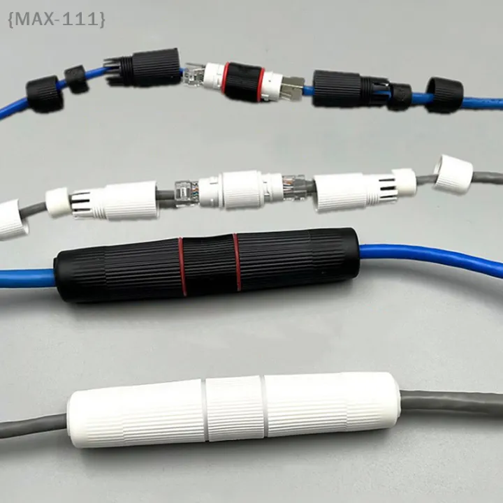 【F2-MAX111】IP67 Waterproof RJ45 Ethernet Docking Connector - Network Straight-Through Extender for Outdoor Broadband Cable
