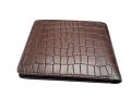 Model - N-01 Pure Leather Crocodile Design Stylish Wallet For Men - Elevate Style With Model N-01 - Wallet Featuring A Stylish Crocodile Design.