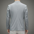 Minimalist Men Casual Blazer Ice Silk Nylon Spandex Seamless High Stretch Sun Protection Summer Breathable Travel Jacket. 