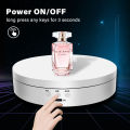Three-speed electric rotating mirror display frame,USB/battery dual-use,rotating display device,360-degree jewelry display frame.
