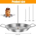 BBQ Vertical Meat Skewer Stainless Steel Roasting Meat Spit Skewers Brazilian Spikes Barbecue Grilling Rack Kitchen Accessories. 