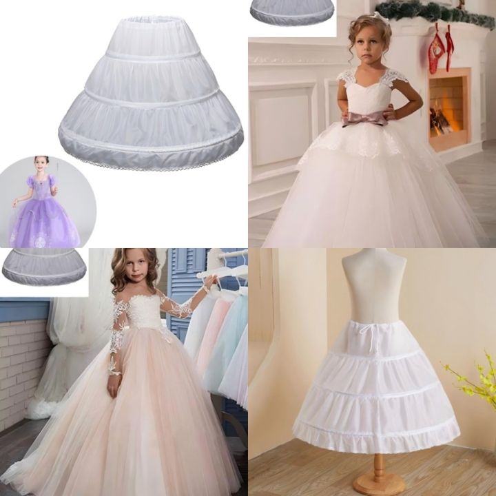 Fashion%20White%20Lace%20Children%20Skirt%20Petticoat%20Steel%20Ring%20Adjustable%20Princess%20Skirt%20Tutu%20Skirt%203%20Hoops%20Wedding%20Petticoat%20Kids%20Girls%20-%20Image%204