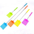 Telescopic Fly Swatter Stainless Steel Metal Steel Fly Mosquito Swatter with Plastic Square Head and Long Handle. 