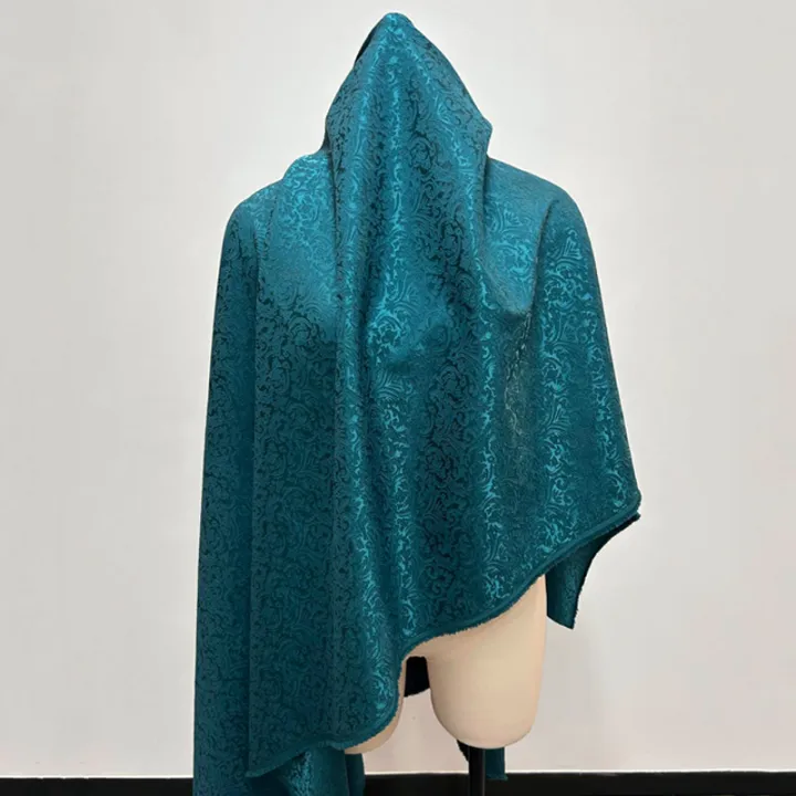 Pre-cut%20Teal%20Blue%20Small%20Damask%20Jacquard%20Fabric%20Textured%20Brocade%20for%20Costume%20Drapery%20DIY%20Sewing%20Suitable%20for%20Dress%20Or%20Gown%20-%20Image%204
