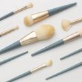 10PCS Soft-Bristled Makeup Brushes Morandi Color Portable Makeup Brush Set Novice Beginners Advanced Full Set of Makeup Tools. 