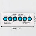 50Pcs Testing 10%-60% Humidity In Closed Containers Test Paper Card Blue Six-point Humidity Indicator Card. 