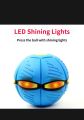 Flat Ball Flying Ball Toy Throw Disc Ball UFO Flat Magical Flying Saucer Ball Magic Change Shape Toys Outdoor Step Ball Deformation Foot Ball with 3 Color LED Light for Kids. 