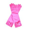 Girls Princess Accessories Kids Satin Bow Elsa Cinderella Gloves for Costume Children Birthday Halloween Party Cosplay . 