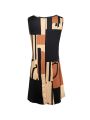 Spring&Summer Women's Geometric Pattern Sleeveless Dress For Summer Vacation,dresses for women summer,Women Bohemia Midi Dresses.