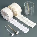 200Pcs 15mm/20mm Candle Wick Stickers Making Double-Sided Adhesive Heat Resistance Foam for Wax Wicks Fixed Base Holder Stand. 