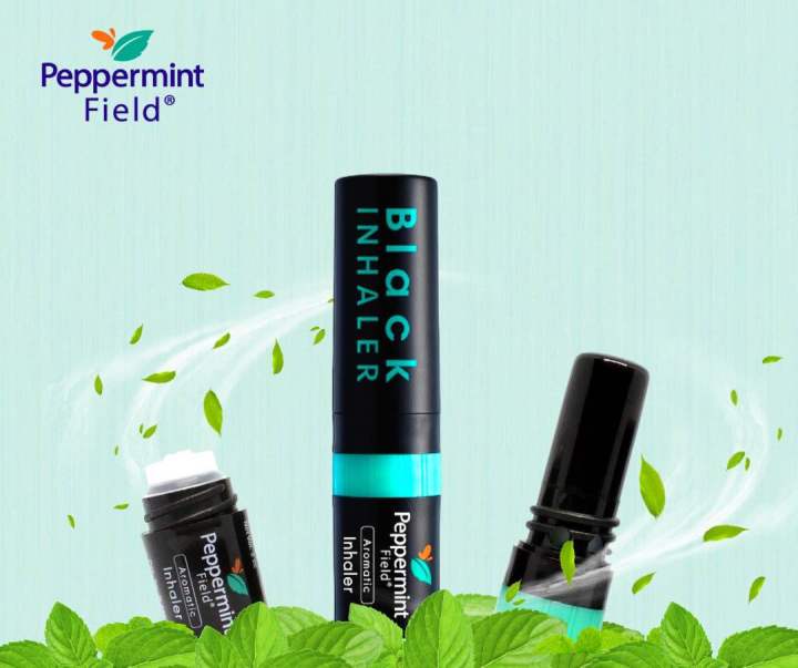 Peppermint Field Black Inhaler (Made in Thailand)