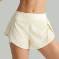 Sport Shorts Women Sportswear Double-deck Running Shorts Yoga Bottoms Summer Gym Fitness Training Jogging Short Pants. 