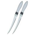 Set of 2 Kitchen Knife, Stainless Steel Multipurpose Table Knife for Dining and Vegetable Chopping, Serrated Edge, 12cm Kitchen Knives Rendom Colors. 